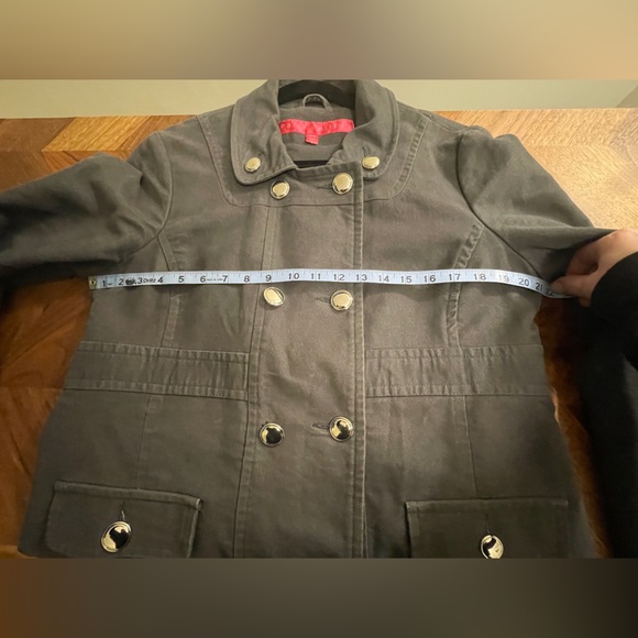 Paris Hilton double breasted cotton trench coat - Picture 6 of 10